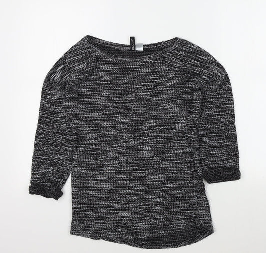 Divided Womens Black   Pullover Jumper Size XS