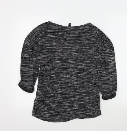 Divided Womens Black   Pullover Jumper Size XS
