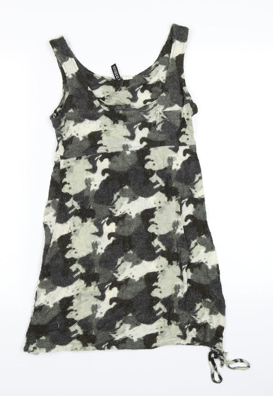 Divided Womens Green Camouflage  Bodycon  Size 4