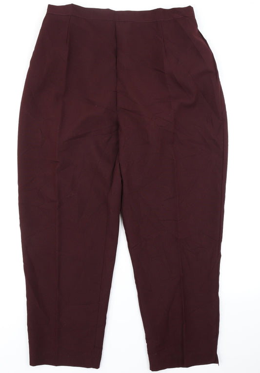 22 Womens Purple   Trousers  Size 34 in L26 in