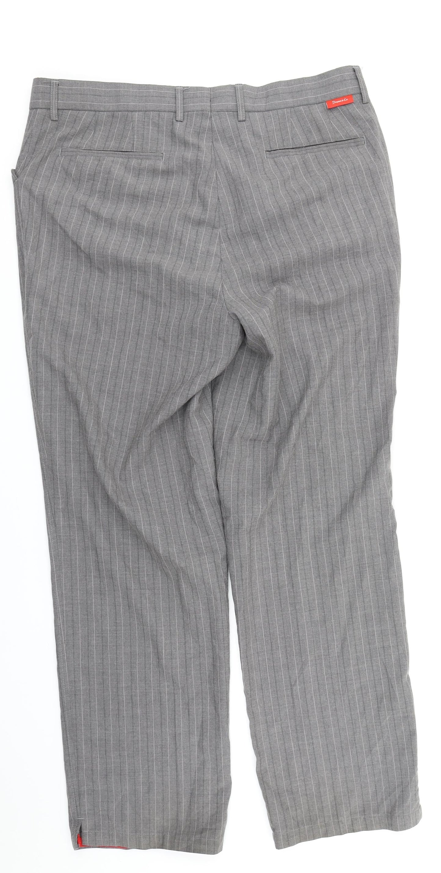 Dayers & Co Mens Grey Striped  Trousers  Size 36 in L29 in