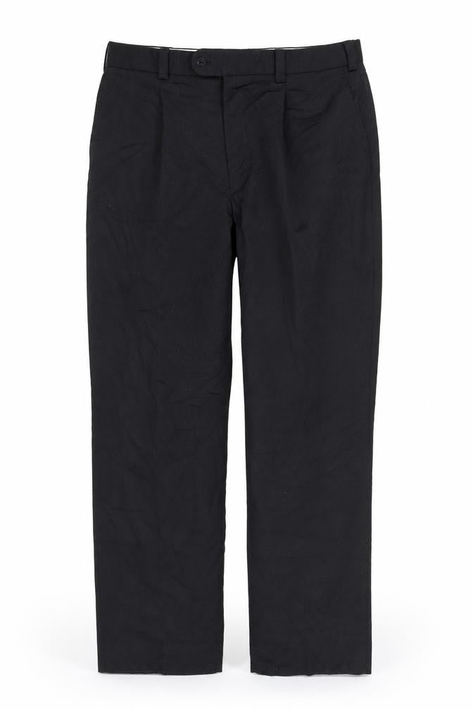 Oakman Mens Black   Trousers  Size 36 in L28 in