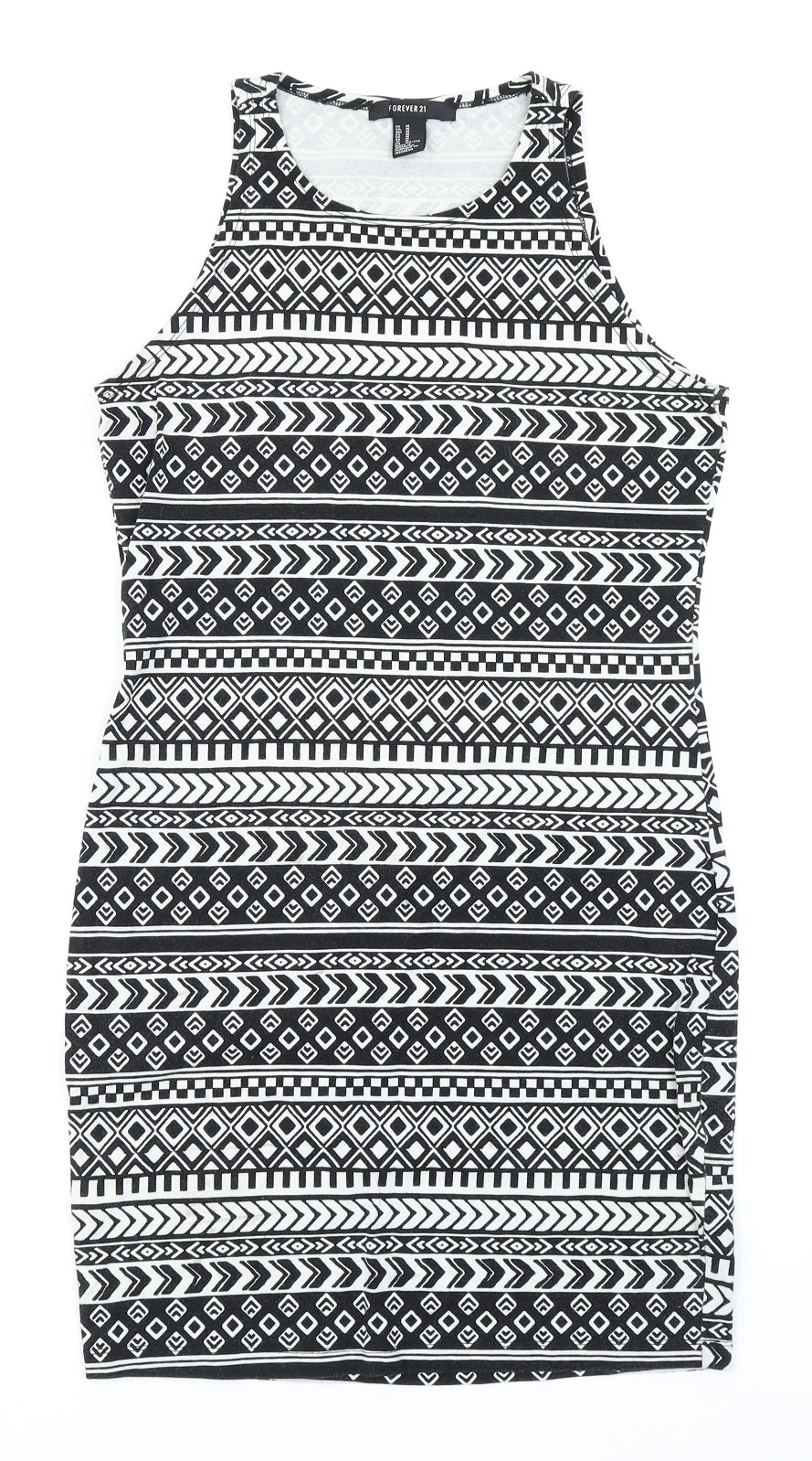 FOREVER 21 Womens Black Fair Isle  Bodycon  Size M