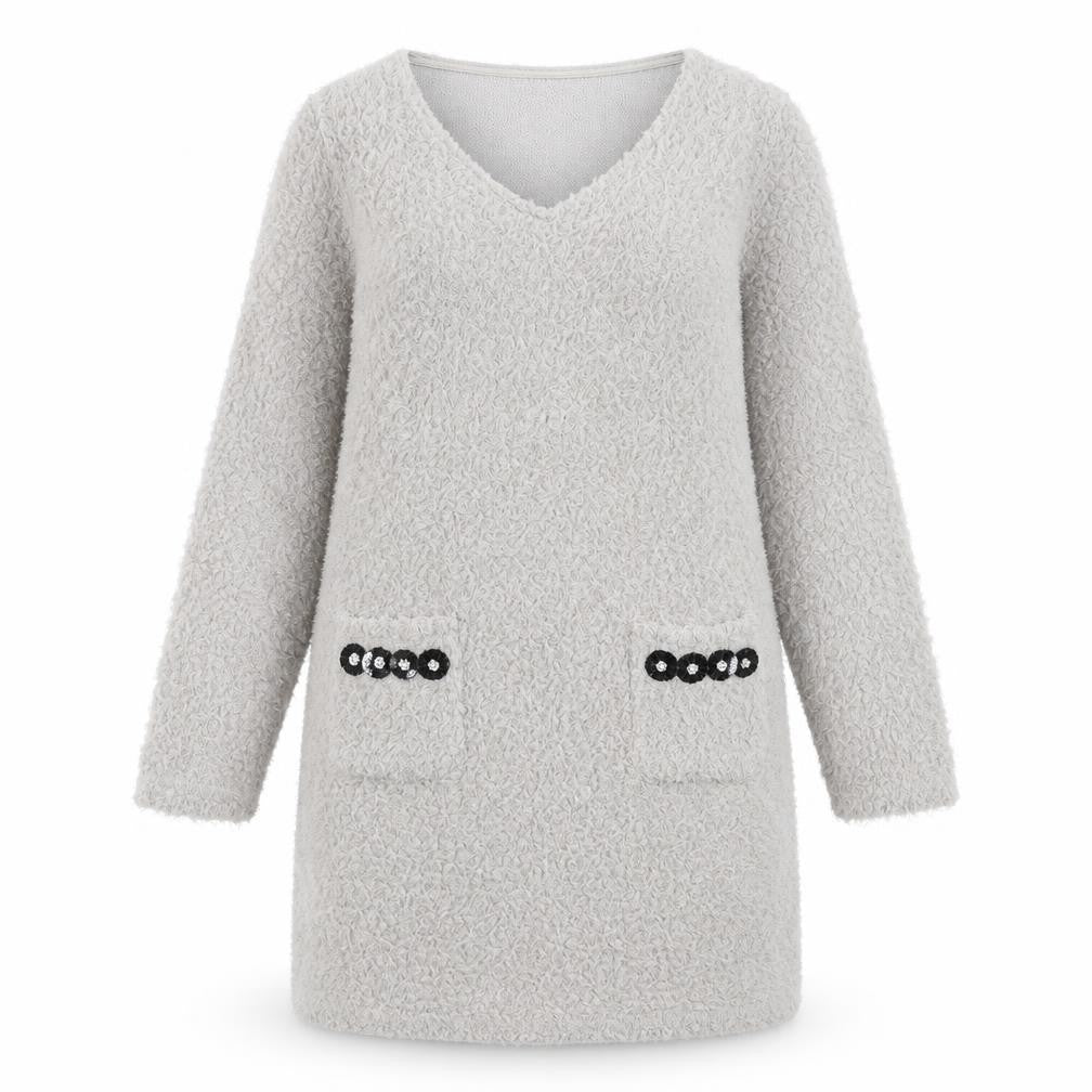M Buaberfly Womens Grey   A-Line  Size L
