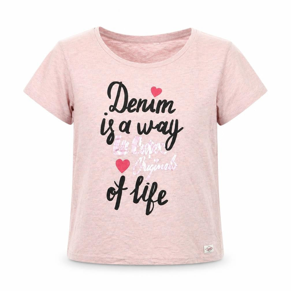 Lee Cooper Girls Pink   Basic T-Shirt Size 12-13 Years