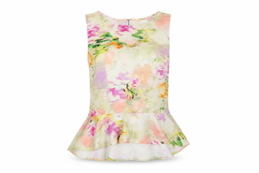 H&M Womens Multicoloured Geometric  Basic Tank Size 8