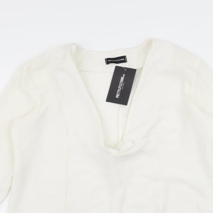 PRETTYLITTLETHING Womens White   A-Line  Size 10