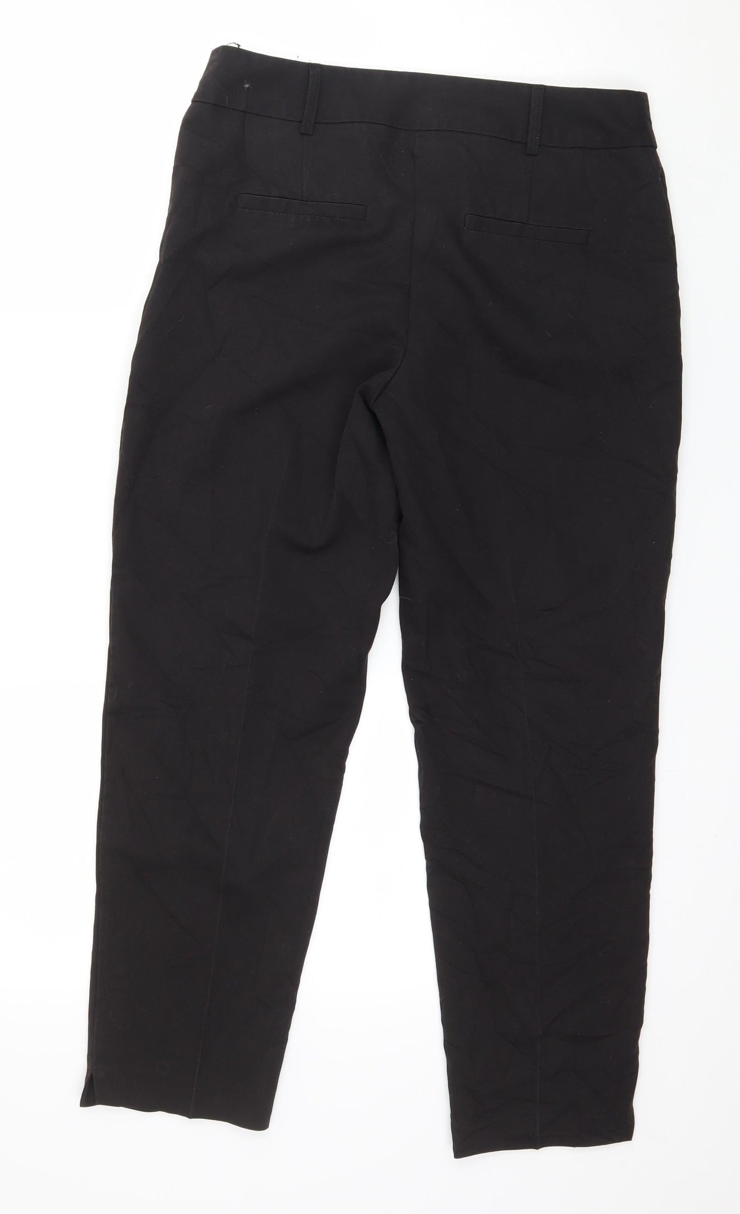 Preworn Womens Black   Trousers  Size 8 L26 in