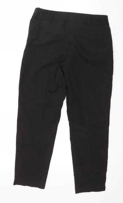 Preworn Womens Black   Trousers  Size 8 L26 in