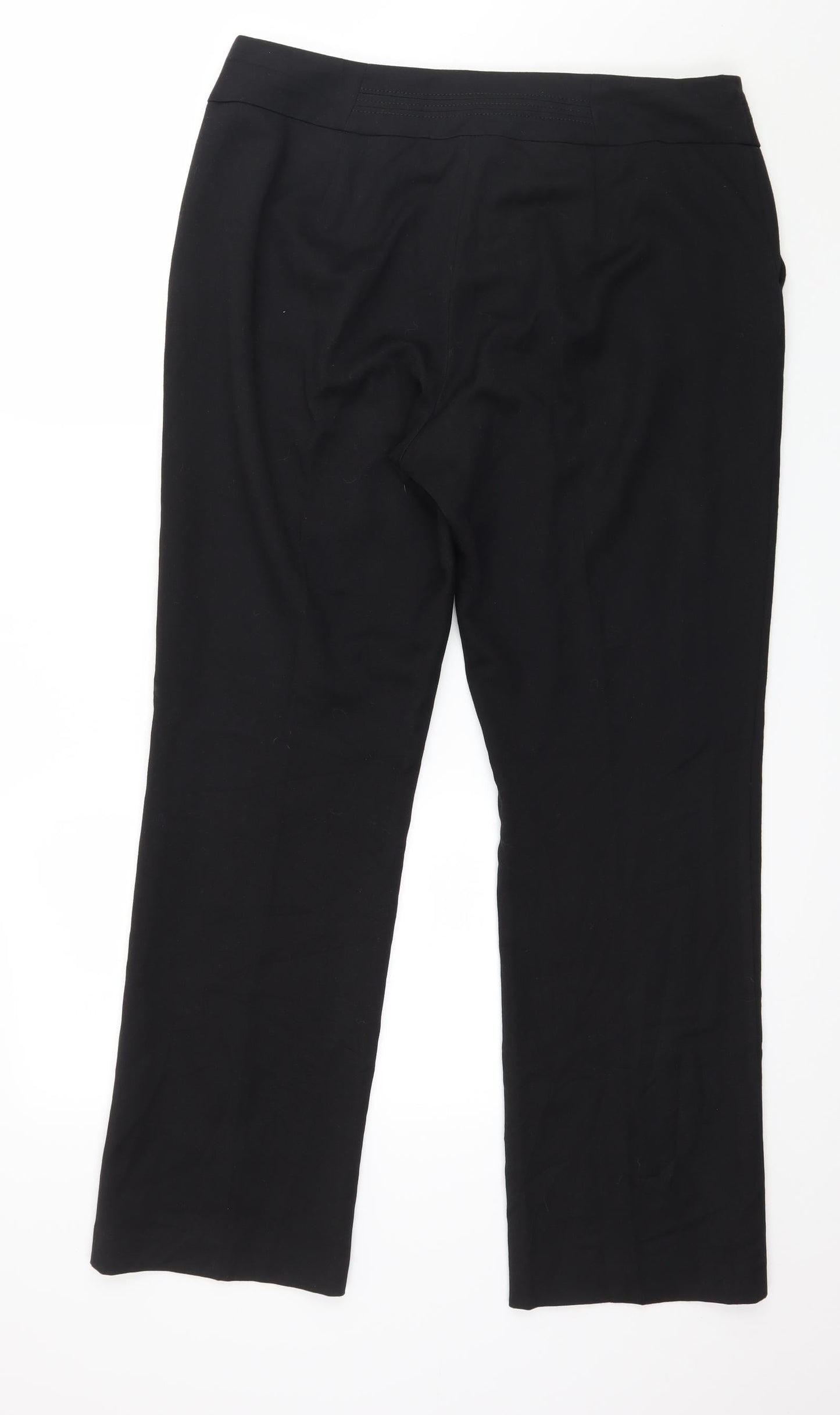 Preworn Womens Black   Trousers  Size 14 L30 in