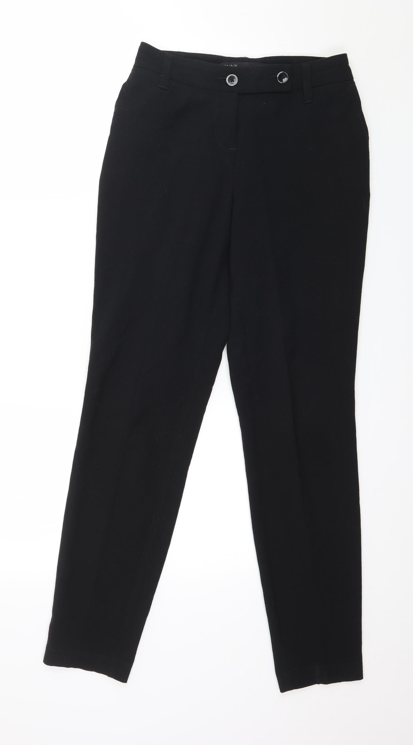 NEXT Womens Black   Trousers  Size 8 L28 in