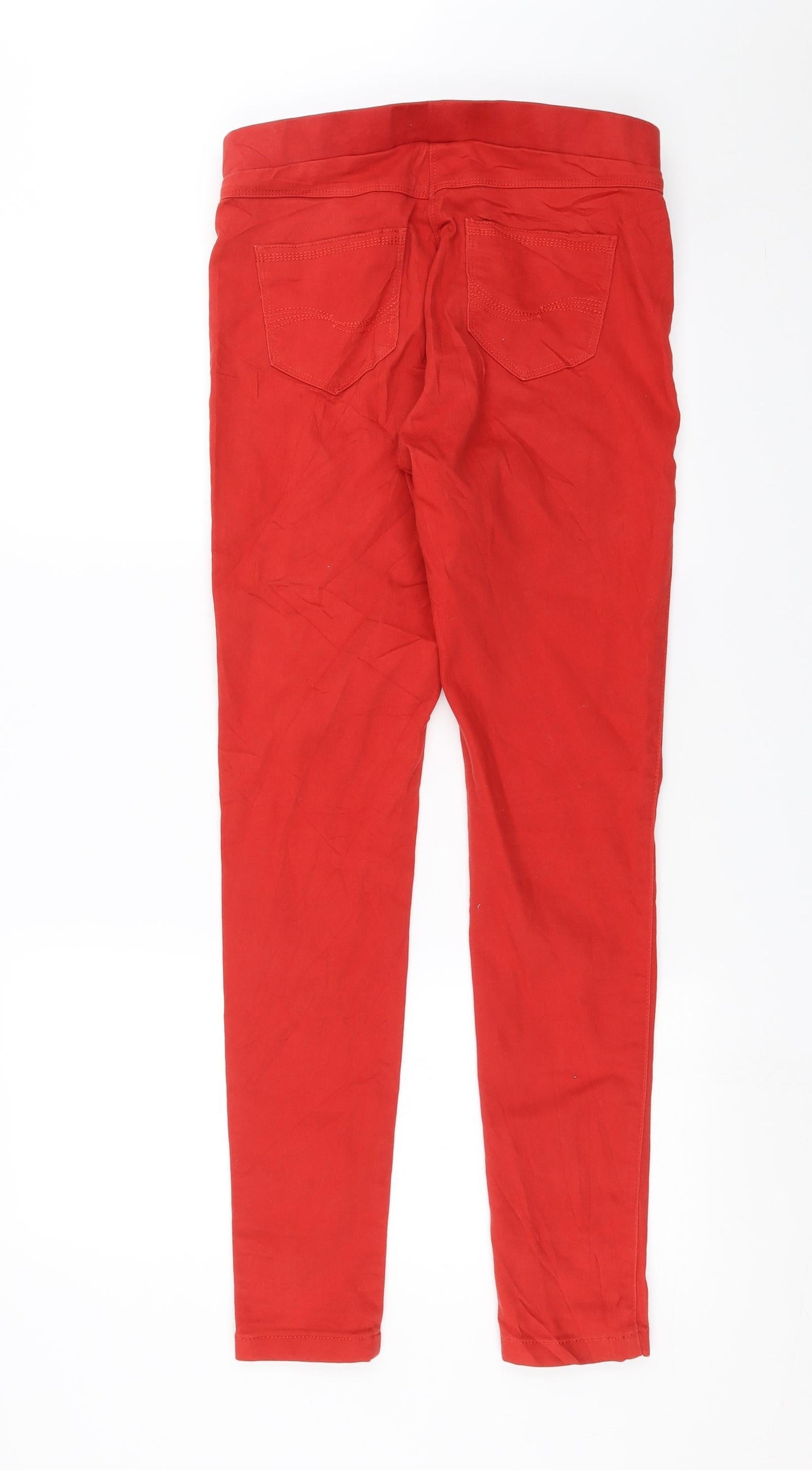 TU Womens Red  Denim Jegging Jeans Size 10 L30 in