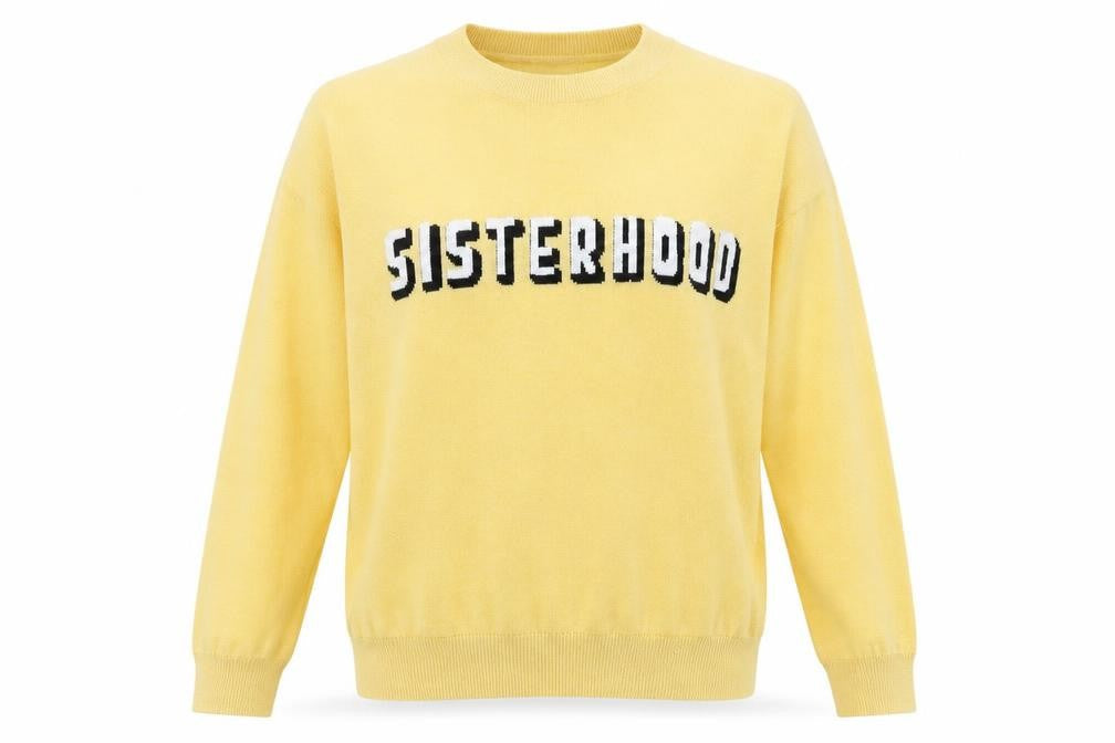 New Look Womens Yellow  Knit Pullover Jumper Size 10  - Sisterhood