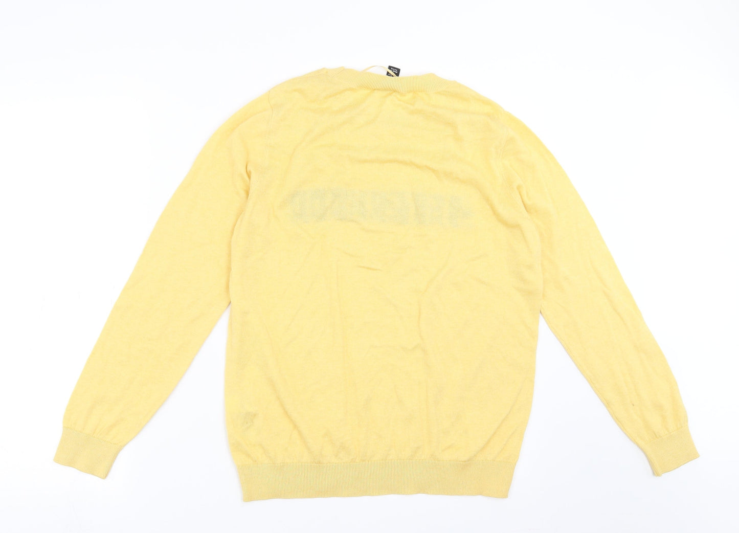 New Look Womens Yellow  Knit Pullover Jumper Size 10  - Sisterhood