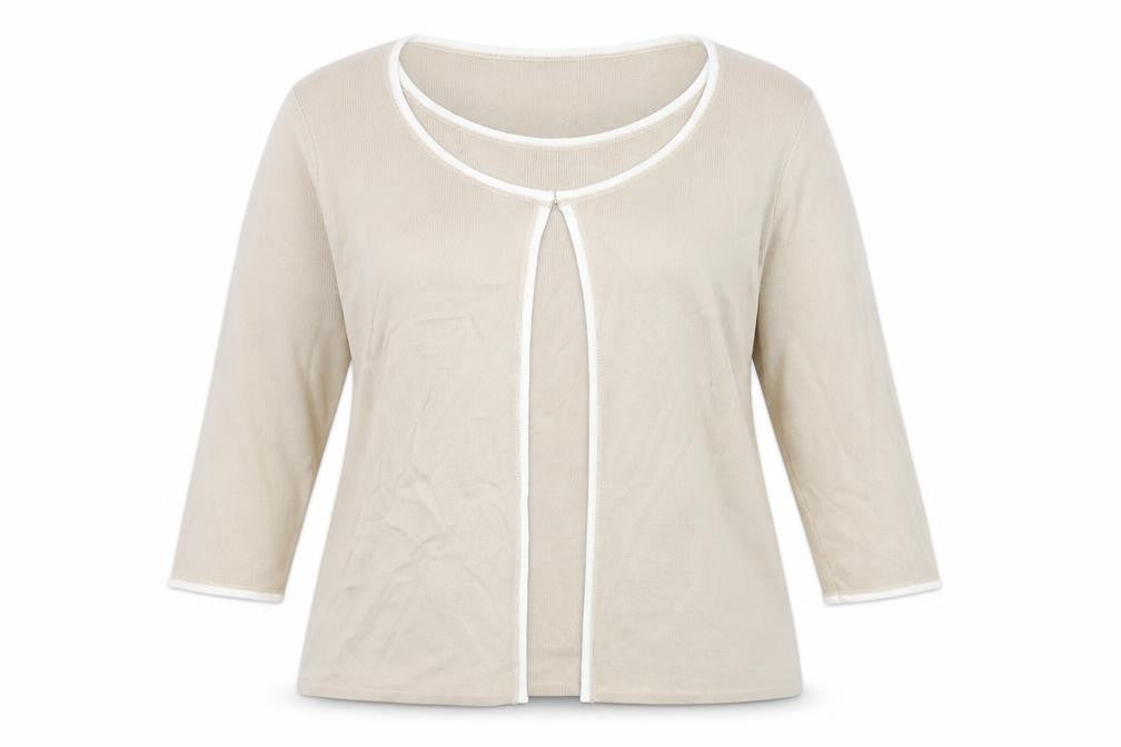 Marks & Spencer Womens Beige  Knit Pullover Jumper Size 16