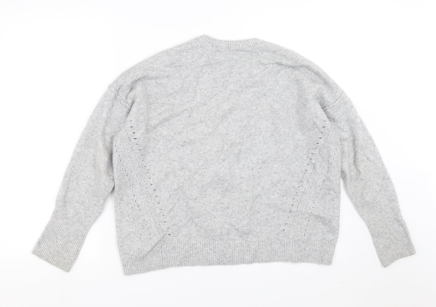 Topshop Womens Grey  Knit Pullover Jumper Size 8