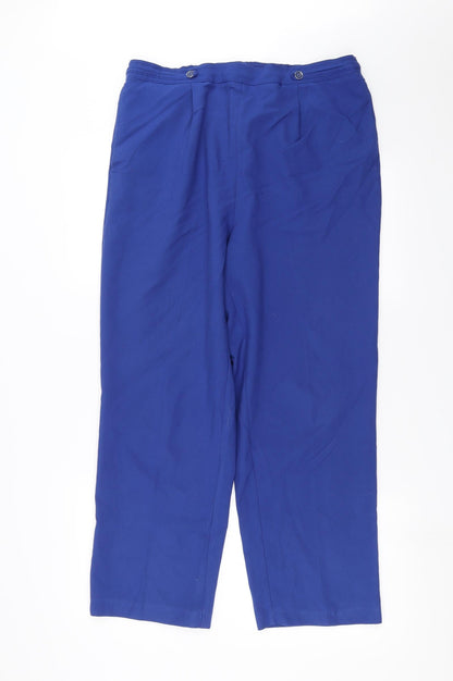 Bonmarché Womens Blue Trousers Size 16 L27 in