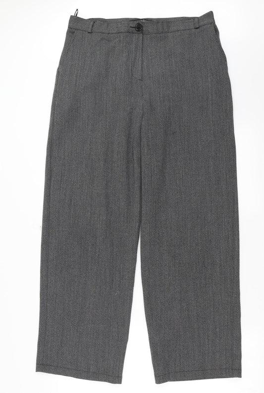 Dialogue Womens Grey   Trousers  Size L L29 in