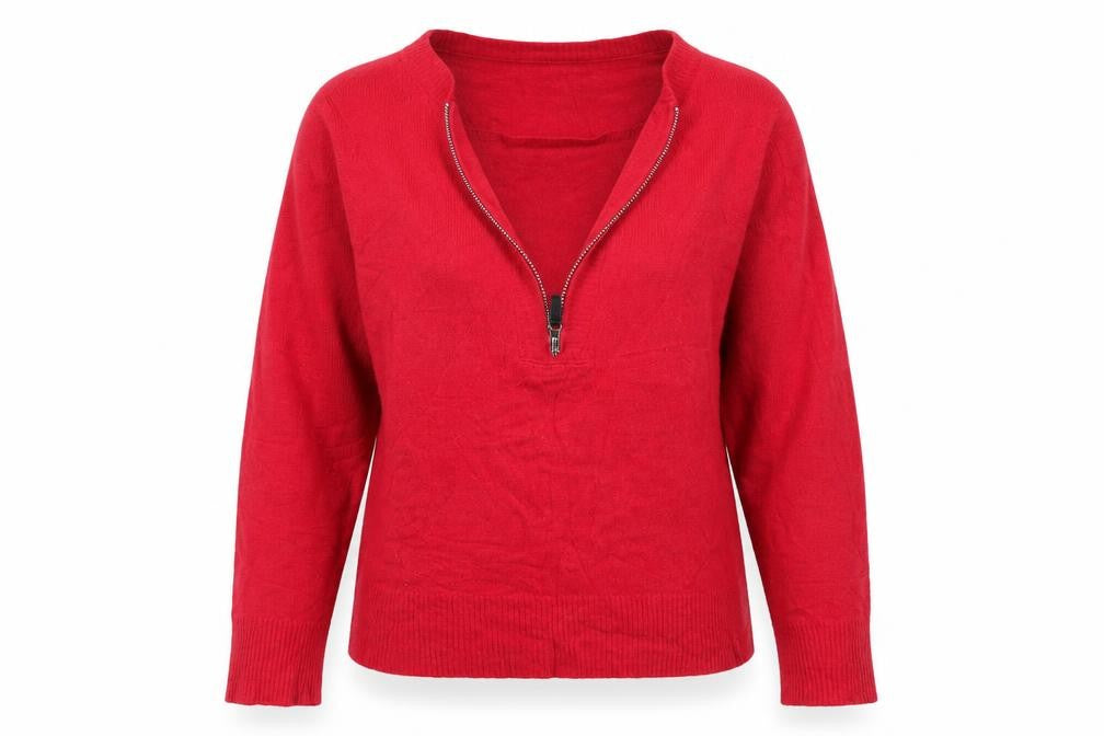 Lakeland Womens Red  Knit Pullover Jumper Size 12