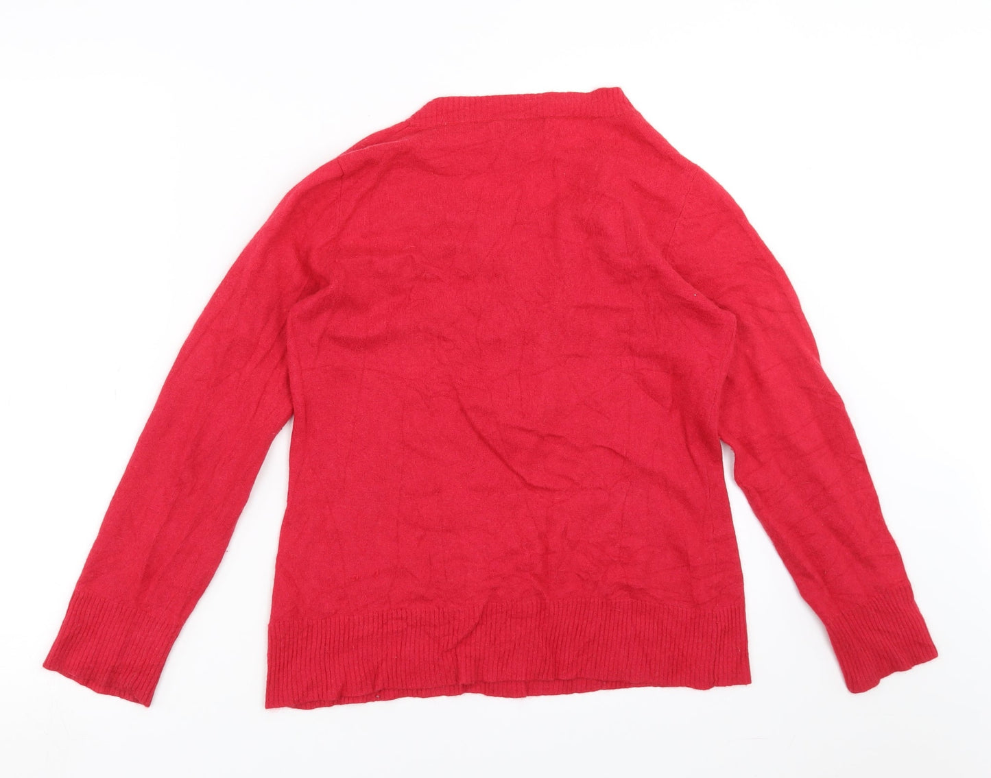 Lakeland Womens Red  Knit Pullover Jumper Size 12