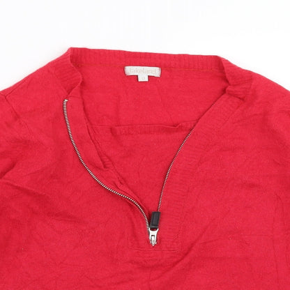 Lakeland Womens Red  Knit Pullover Jumper Size 12