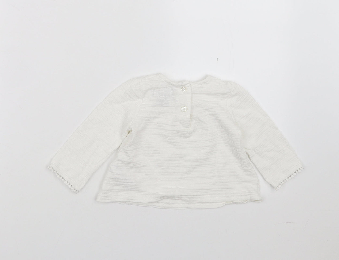 Primark Girls White   Basic T-Shirt Size 6-9 Months