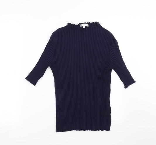 Warehouse Womens Blue   Basic T-Shirt Size 16