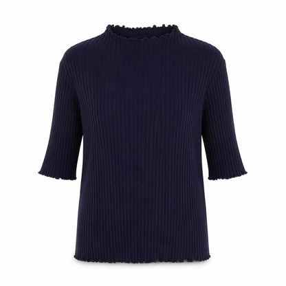 Warehouse Womens Blue   Basic T-Shirt Size 16