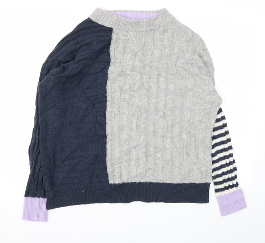 M&S Womens Grey   Pullover Jumper Size M