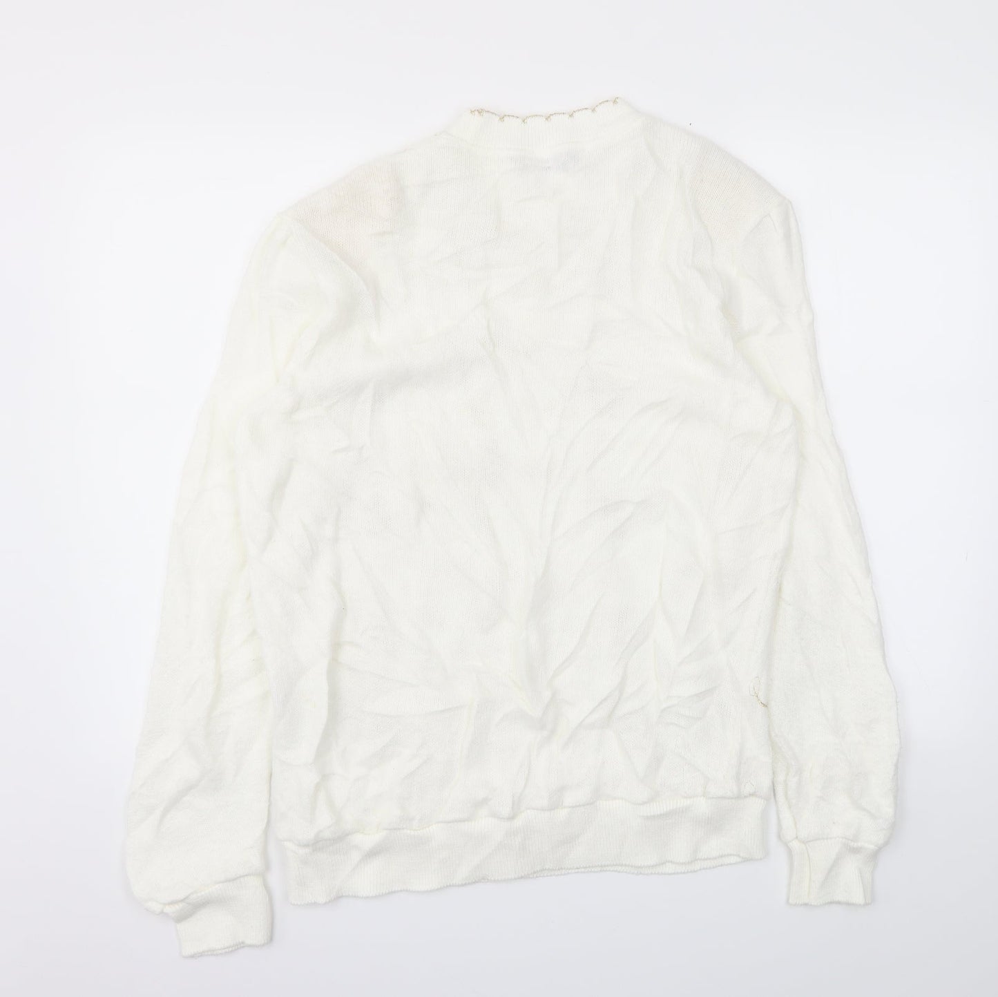 Afibel Womens Ivory   Pullover Jumper Size 16