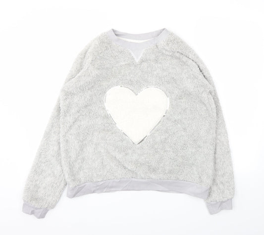 Primark Womens Grey Geometric  Top Pyjama Top Size L