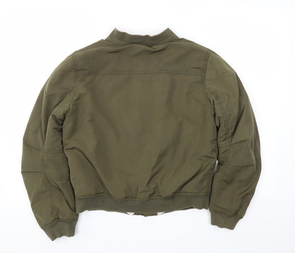 Preloved Select Womens Green   Jacket Coat Size 12 - Back
