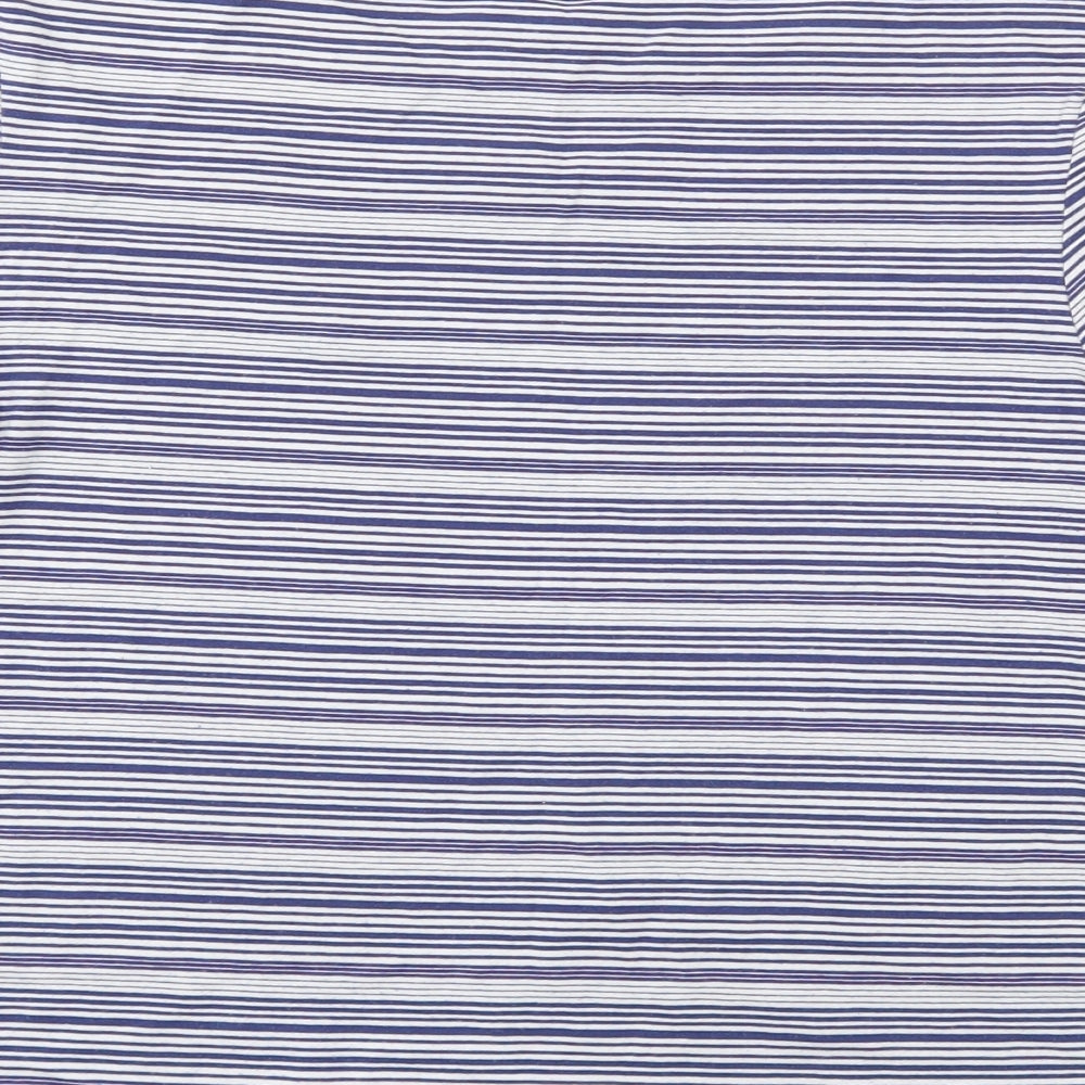 Jack Wills Womens Blue Striped  Basic Polo Size 10