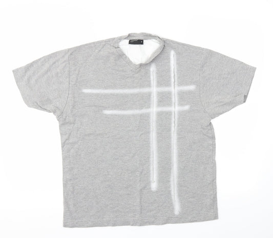 Cedar Wood State Mens Grey    T-Shirt Size S