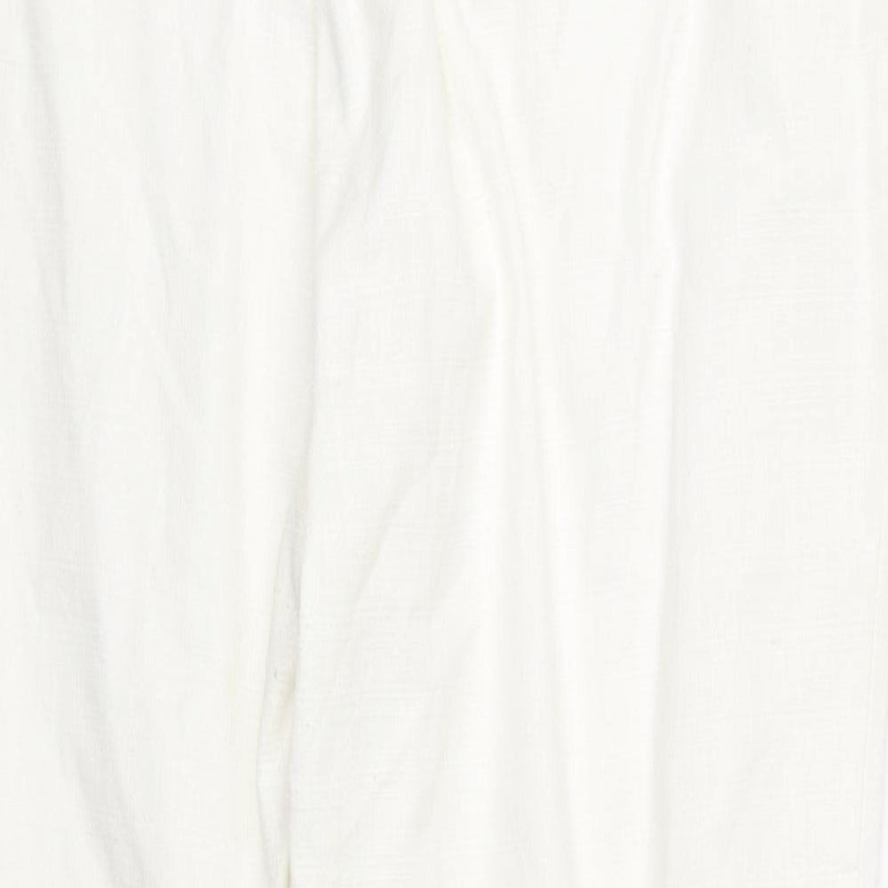 NEXT Womens White   Trousers  Size 18 L24.5 in - Workwear