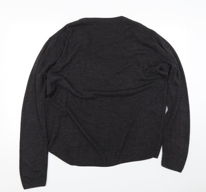 Back view of Easy men’s grey jumper, size XL