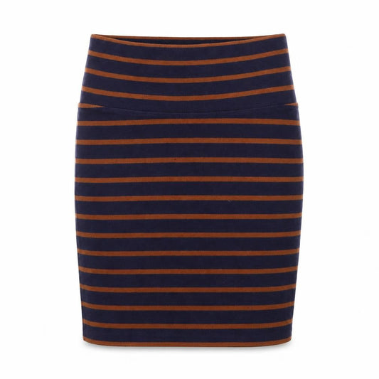 XXI Womens Blue Striped  Straight & Pencil Skirt Size M