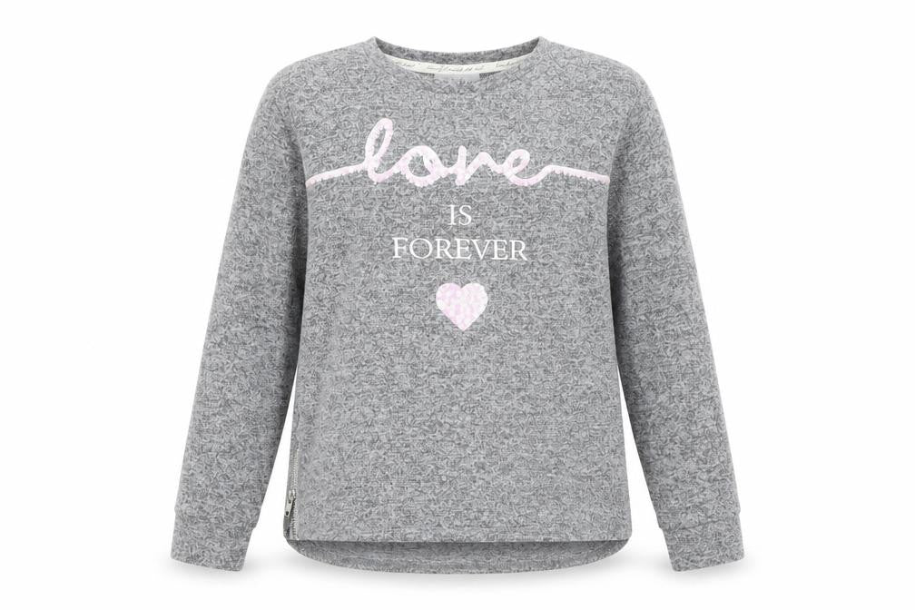 Matalan Girls Grey   Pullover Jumper Size 12 Years  - Love
