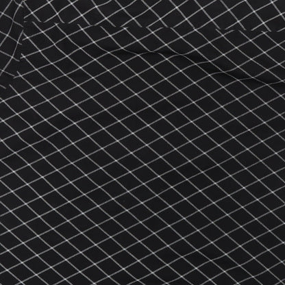 Cutting Edge Mens Black Check   Button-Up Size M