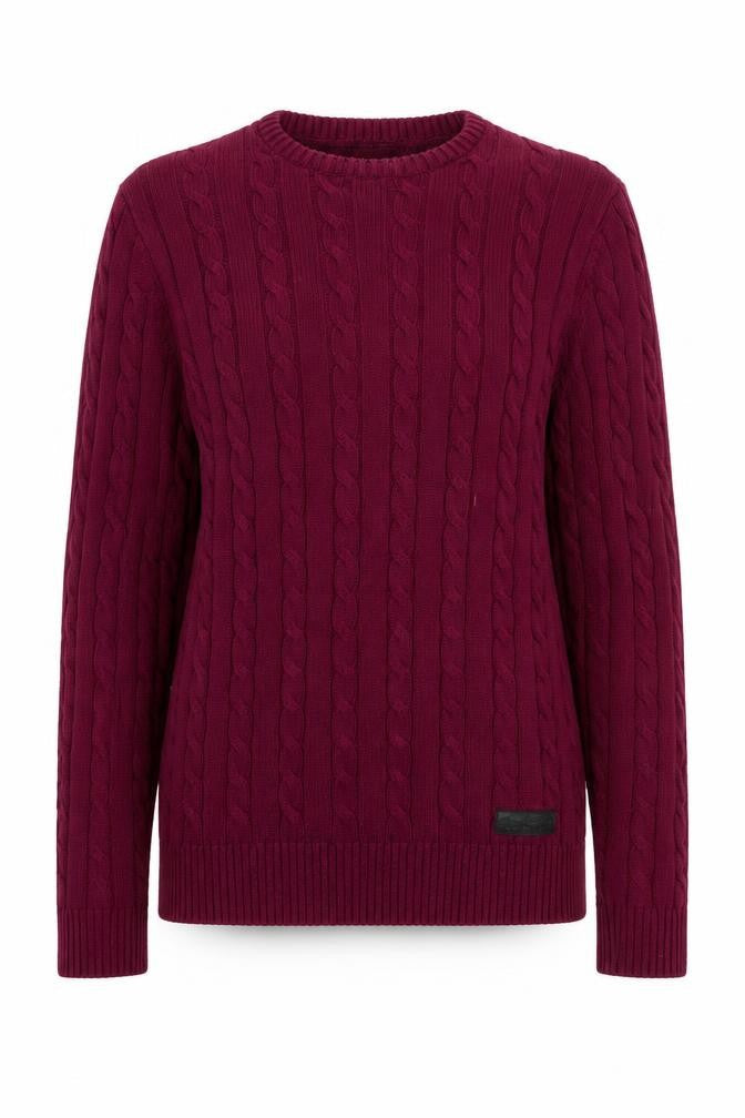 Bernard Weatherhill Womens Purple  Knit Pullover Jumper Size S