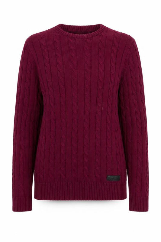 Bernard Weatherhill Womens Purple  Knit Pullover Jumper Size S