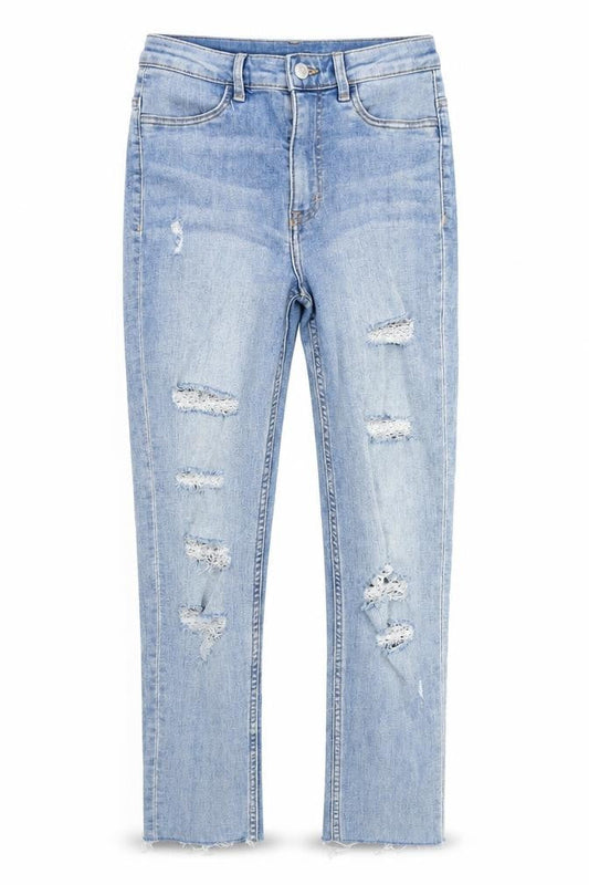 Divided Womens Blue   Capri Jeans Size 8 L23.5 in