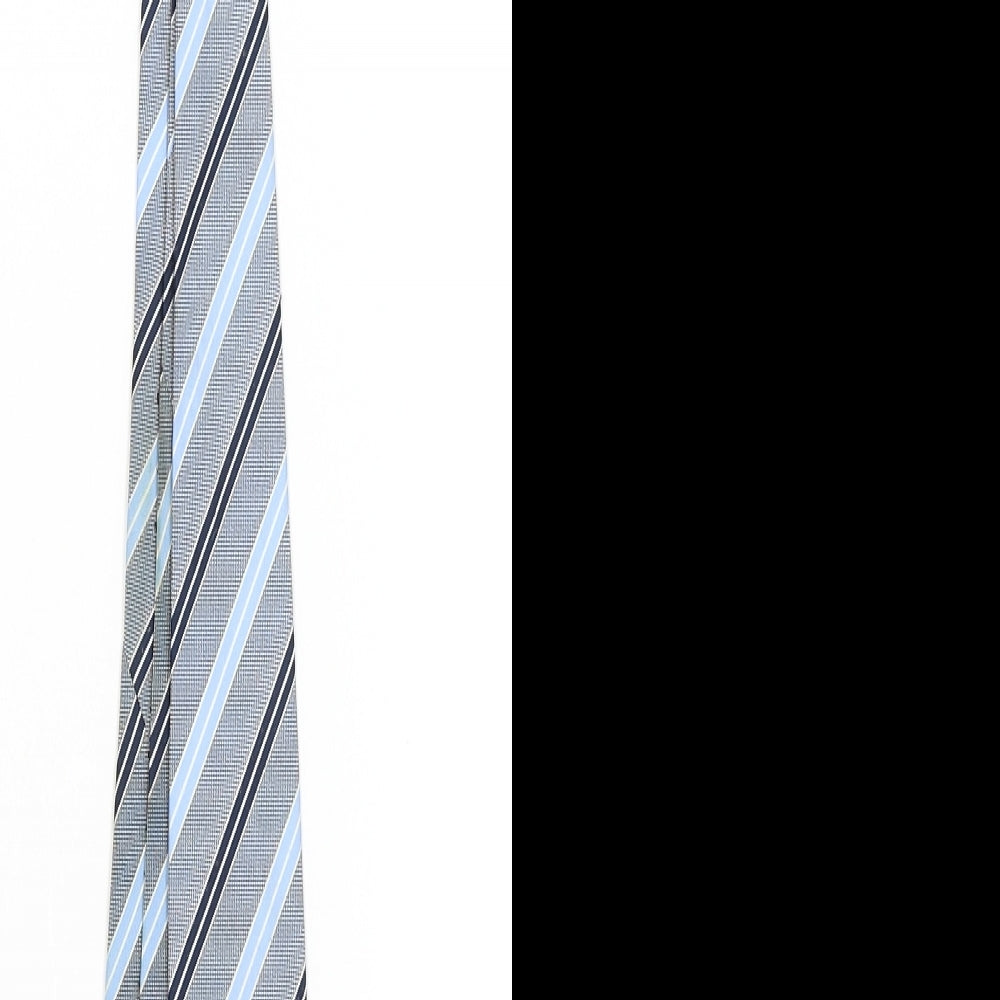 George Mens Blue Striped   Tie One Size