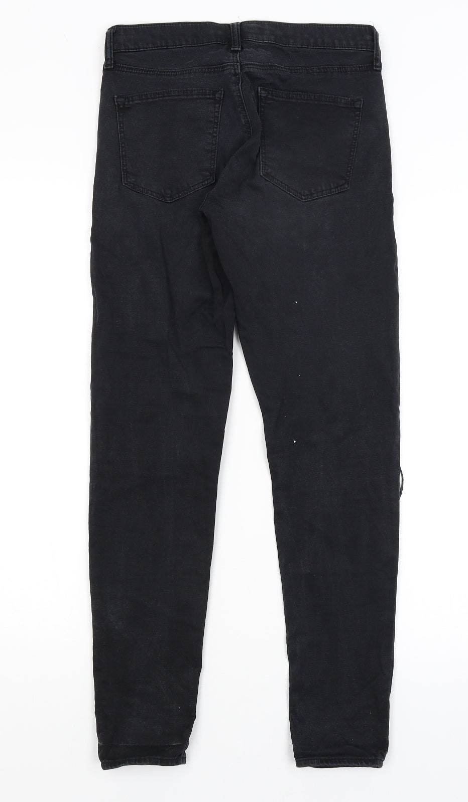 Topshop Womens Black   Skinny Jeans Size 28 in L28 in