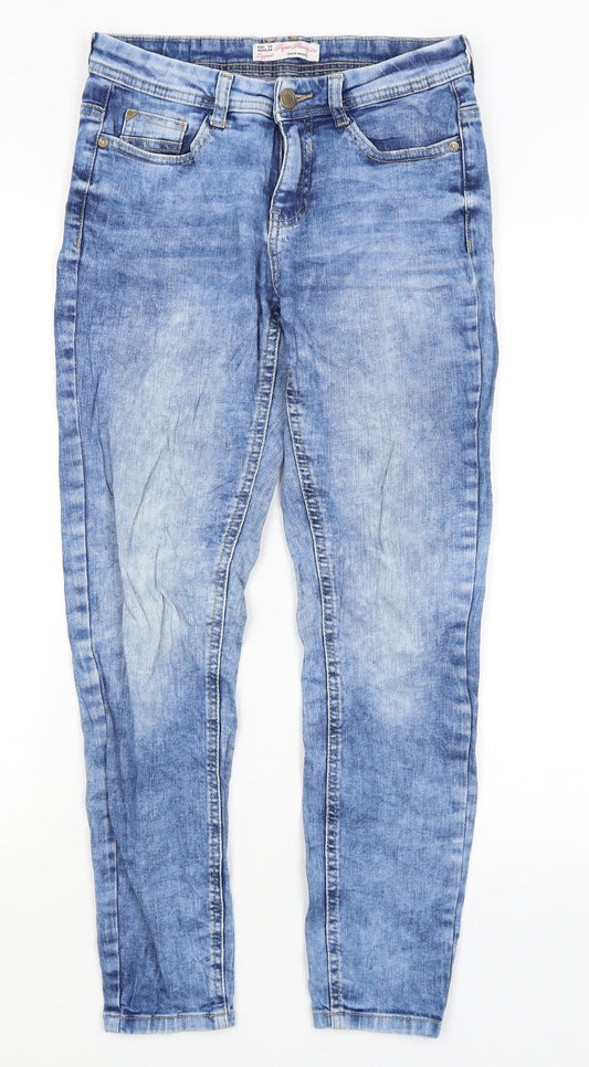 Preworn Womens Blue   Skinny Jeans Size 6 L26 in