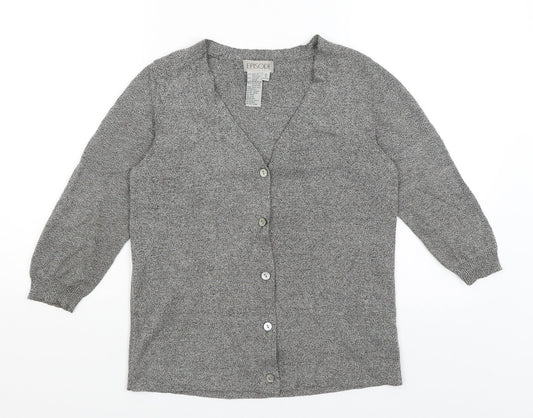 Episode Womens Grey   Cardigan Jumper Size M