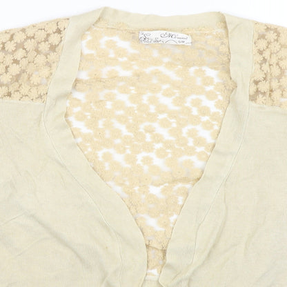 Mixumi Womens Gold   Wrap Jumper Size M