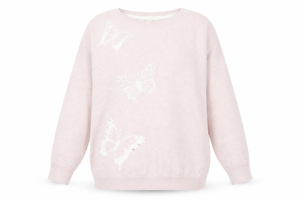 Authentic Womens Pink   Pullover Jumper Size 10  - Butterflies