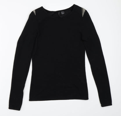 H&M Womens Black   Pullover Jumper Size 10