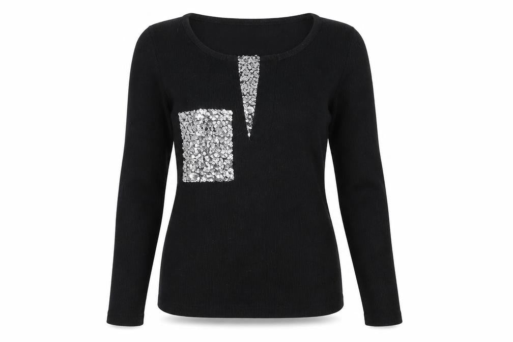 Dima Fashion Womens Black   Pullover Jumper Size S